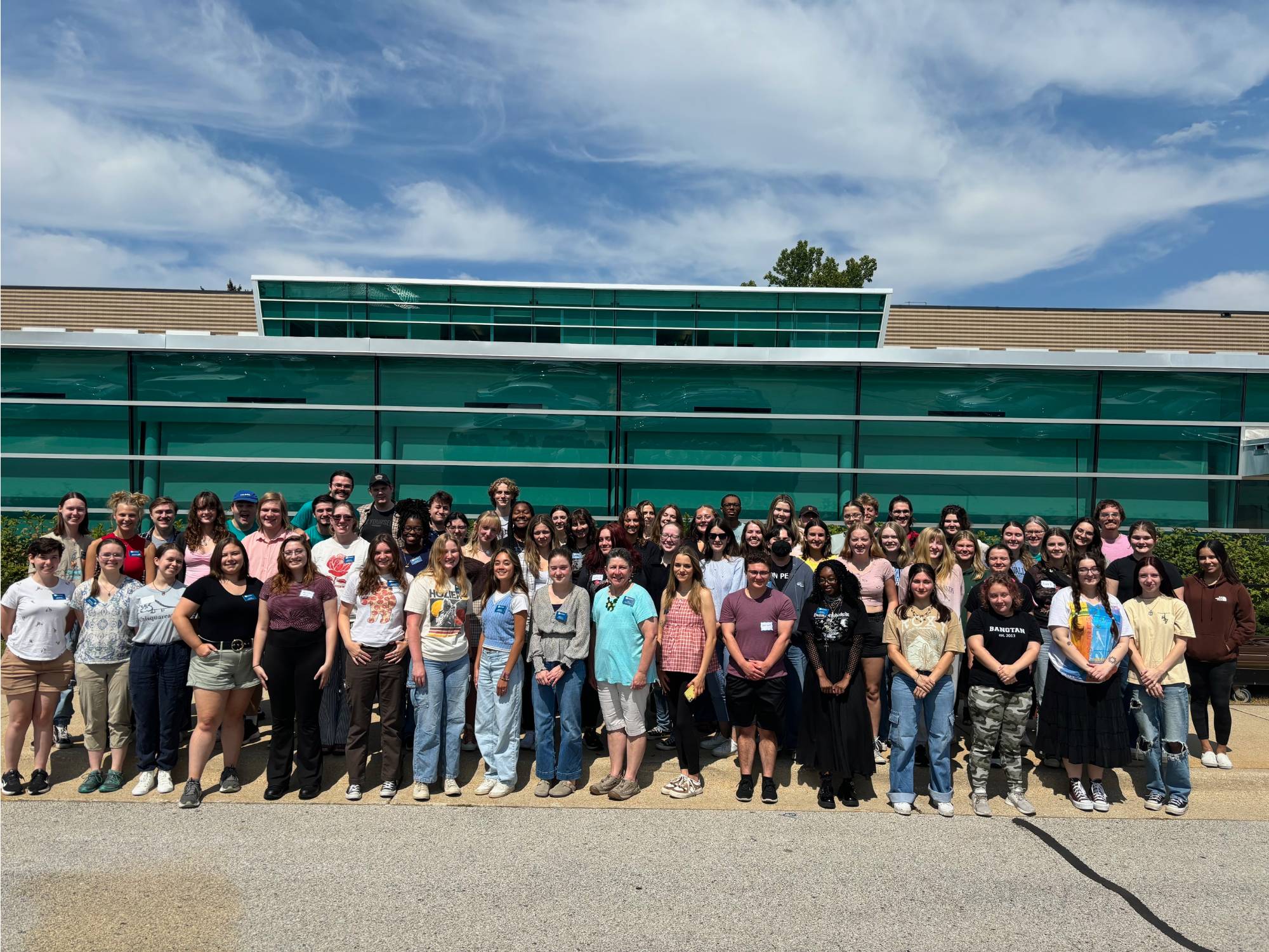 2024 Writing Consultant staff in front of Lake Ontario Hall